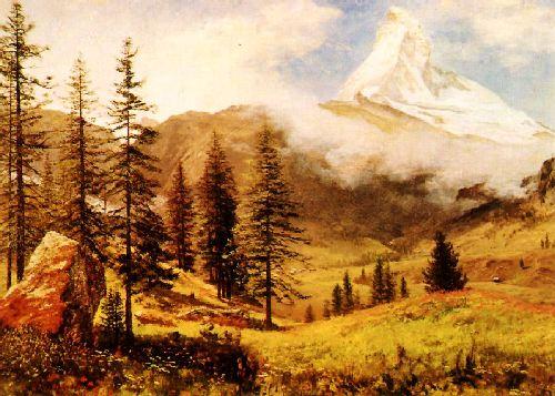 Albert Bierstadt The Matterhorn Sweden oil painting art